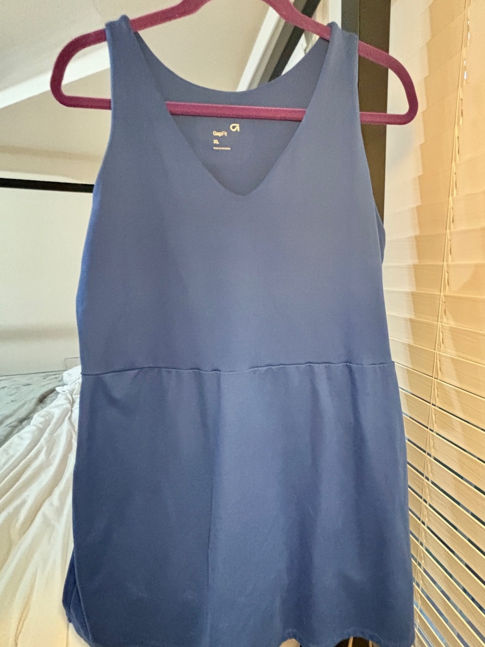 GAP Periwinkle V-Neck Mini Dress